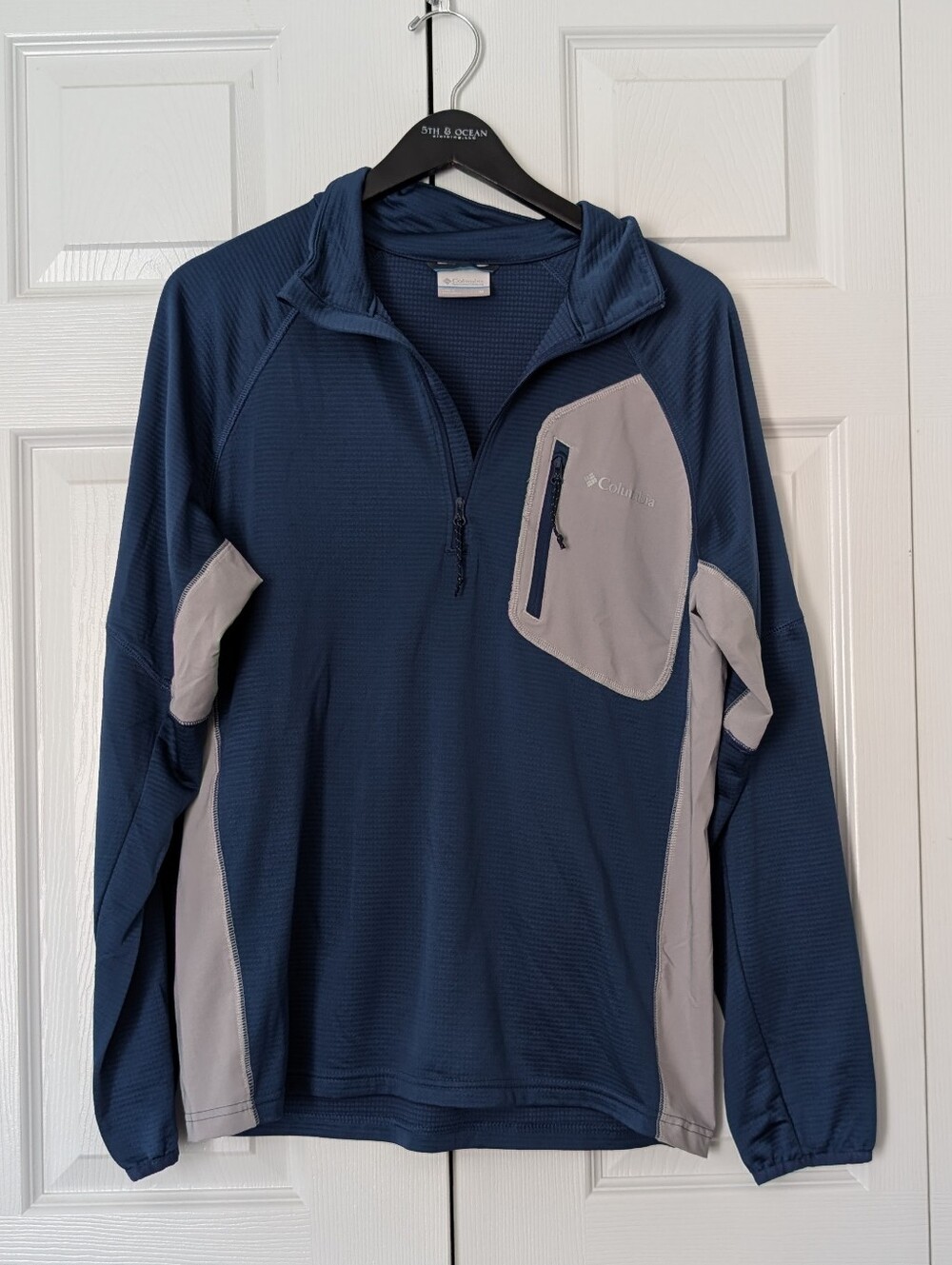 Columbia Men's Blue Half-Zip Performance Jacket